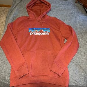 Men’s Patagonia Red Hoodie Large Uprisal Sweatshirt Basically New
